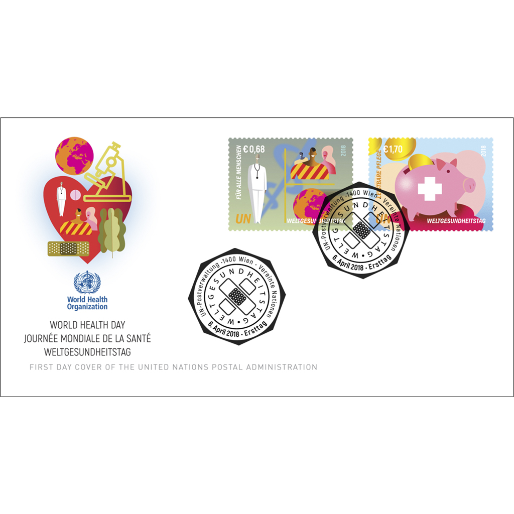 2018 Journée Mondiale de la Santé - Enveloppes 1er jour 