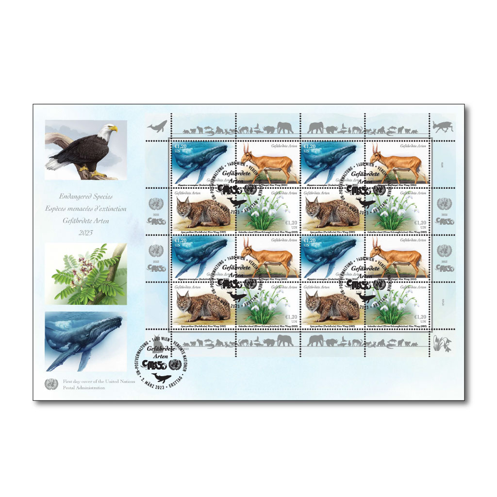 Endangered Species 2023 – First Day Covers Jumbo VI - UN Stamps
