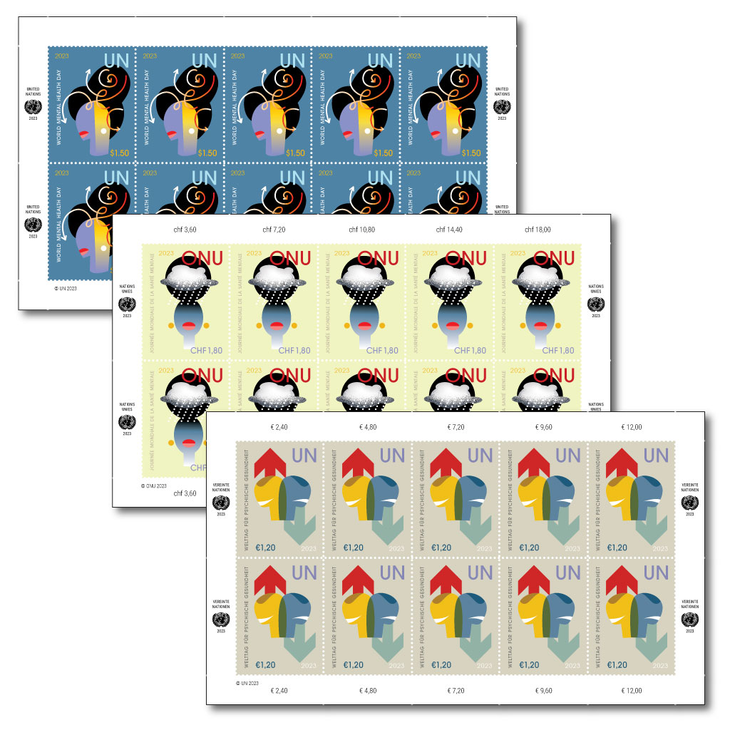 Stamp Albums Hingeless-UN Vienna with Mini Sheets 2018-2021